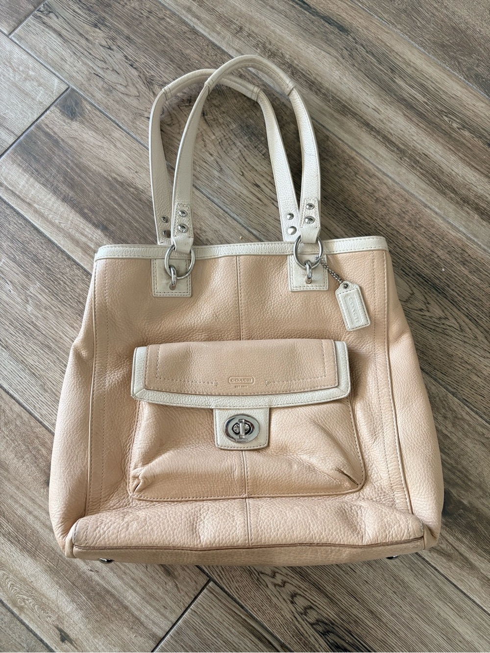 Coach Pebbled Leather Penelope Carryall Tote